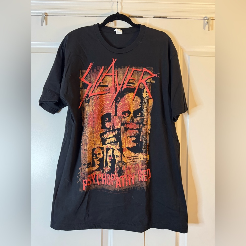 Slayer 2009 Psychopathy Tour‎ Shirt XL Double Sided Band Tee Metal